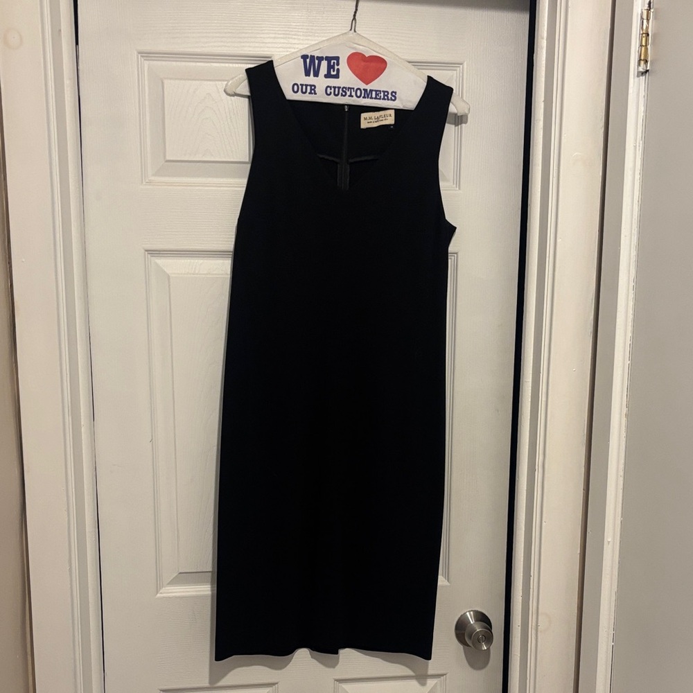 MM Lafleur Classic Black Midi Dress